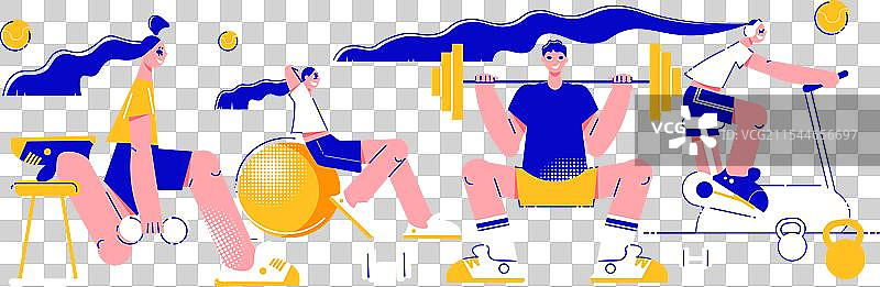 健身横幅图片素材