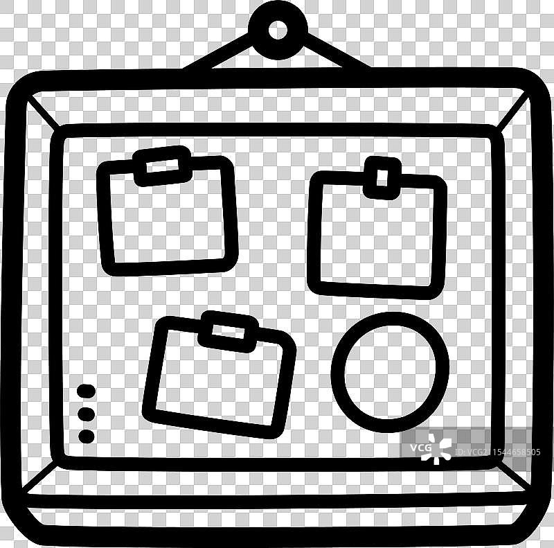 公告栏 - 商务和办公图标图片素材