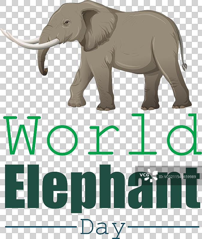 致敬全球大象保护努力图片素材