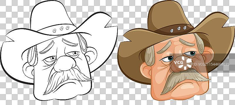 卡通牛仔角色图片素材