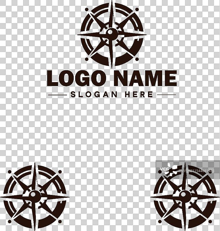 商业品牌的指南针标志图标艺术图形图片素材