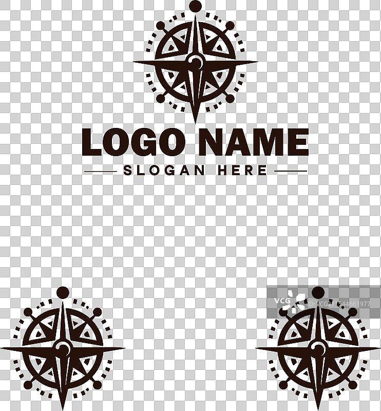 商业品牌的指南针标志图标艺术图形图片素材