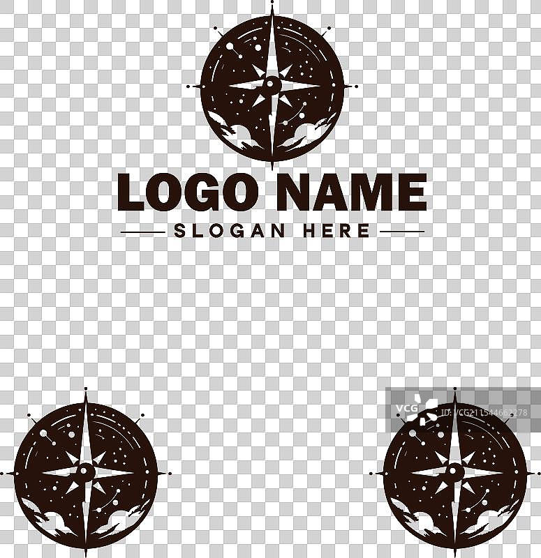 商业品牌的指南针标志图标艺术图形图片素材