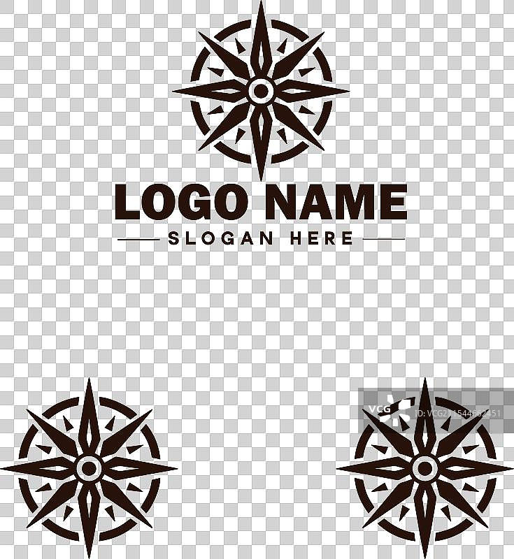 商业品牌的指南针标志图标艺术图形图片素材