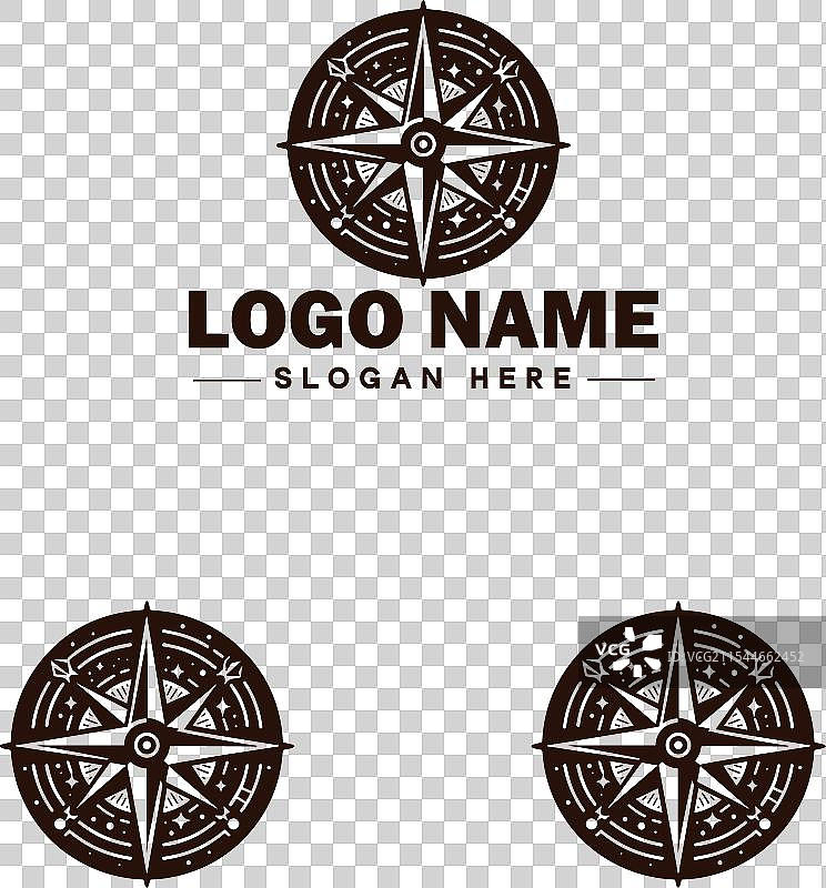 商业品牌的指南针标志图标艺术图形图片素材