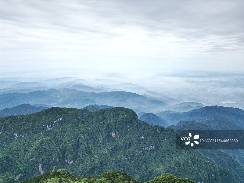 峨眉山航拍图片素材