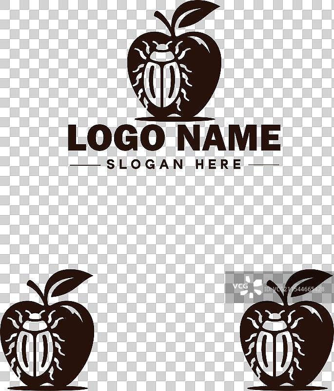 六月甲虫蜜蜂标志图标，用于商业品牌应用图片素材