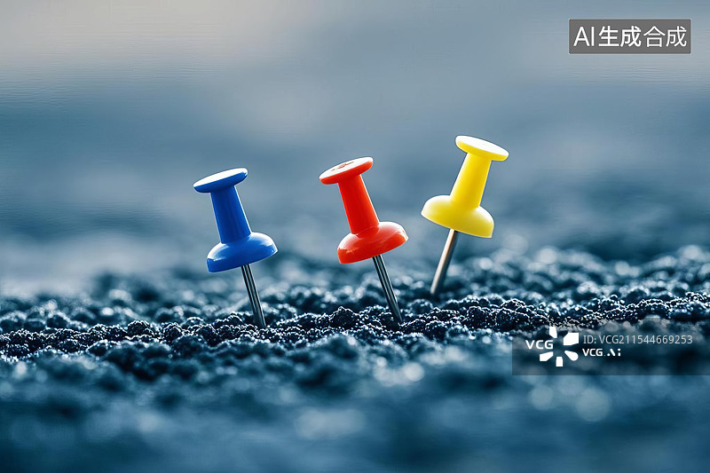 【AI数字艺术】图钉图片素材