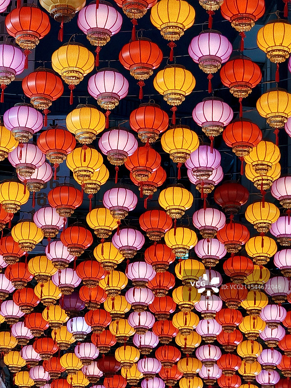 深圳水尾夜市灯笼图片素材