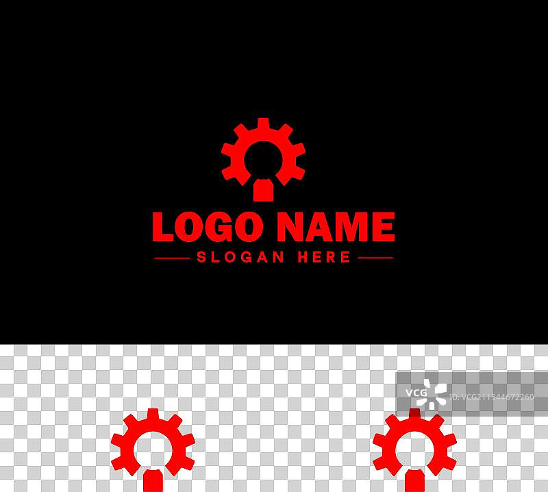 商业品牌应用图标的齿轮标志图标图片素材