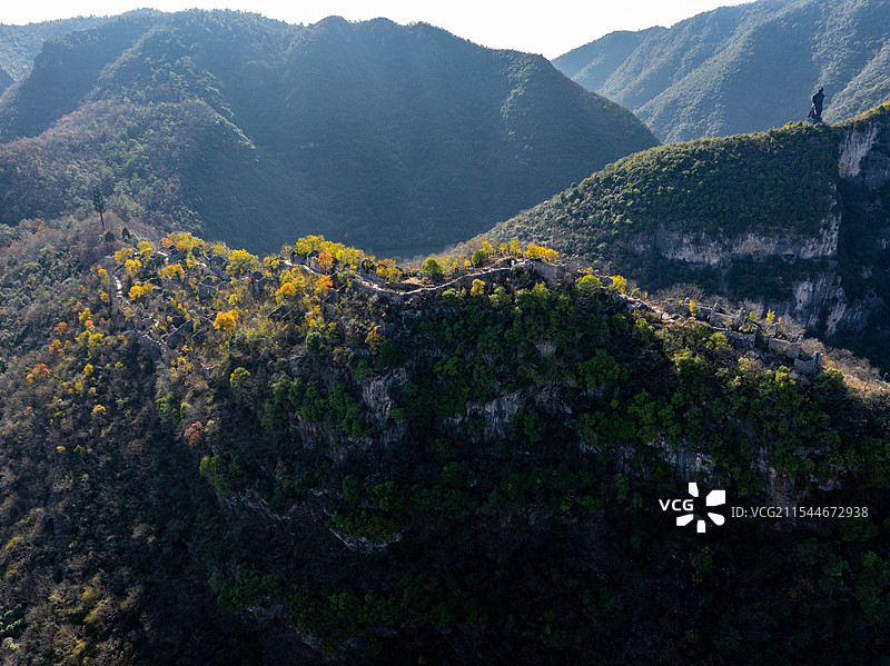 湖北襄阳南漳春秋寨古城遗址风景图片素材
