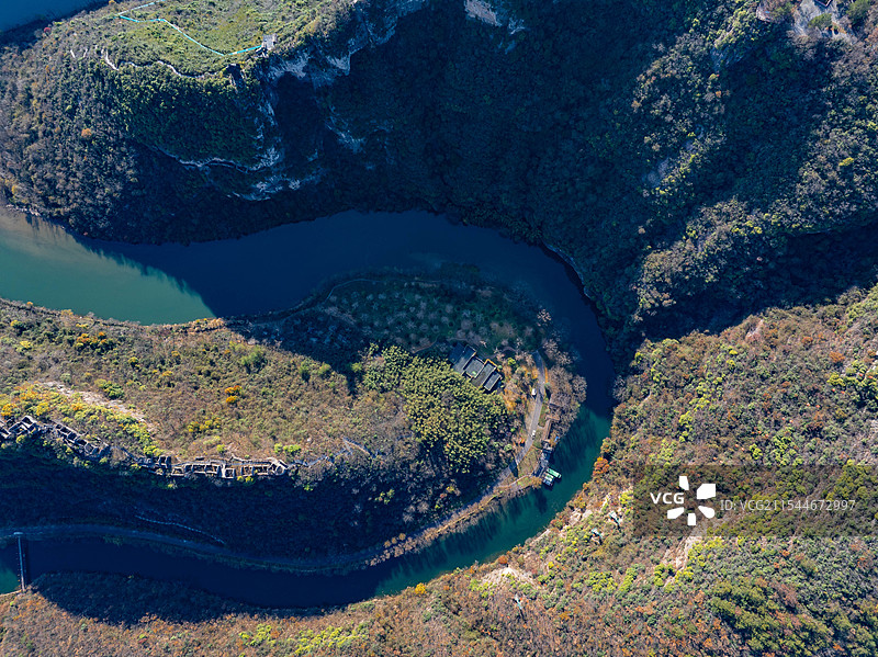 湖北襄阳南漳春秋寨古城遗址风景图片素材