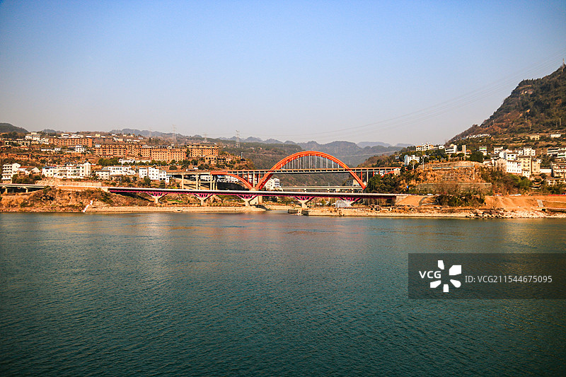 长江三峡宜昌三线建设时期废弃已久的核工厂827厂图片素材