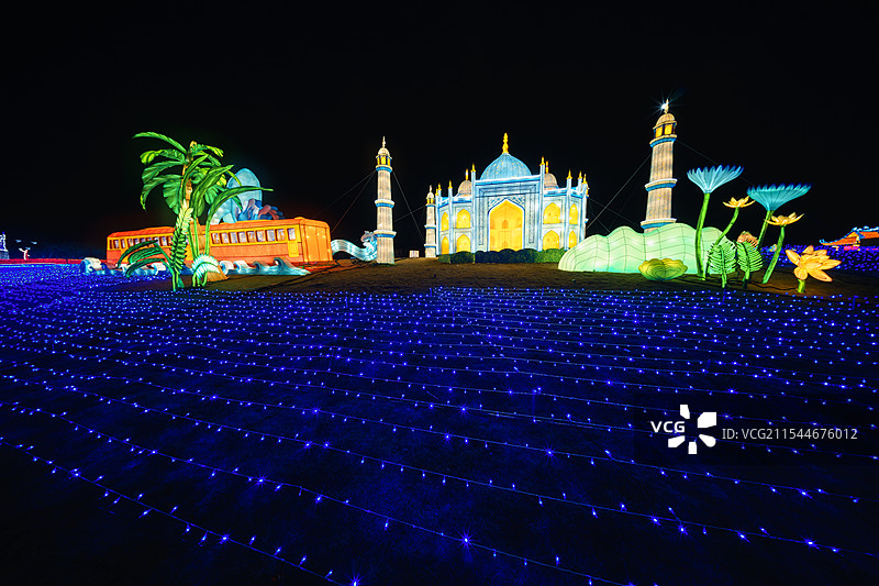 广州南沙2025粤港澳大湾区灯会图片素材