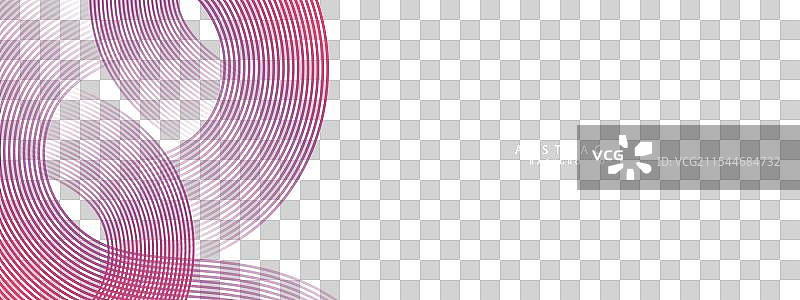 抽象的深紫色和粉色波动圆圈图片素材