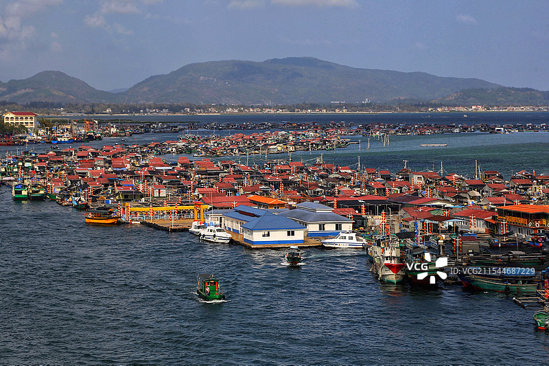 陵水疍家渔排图片素材