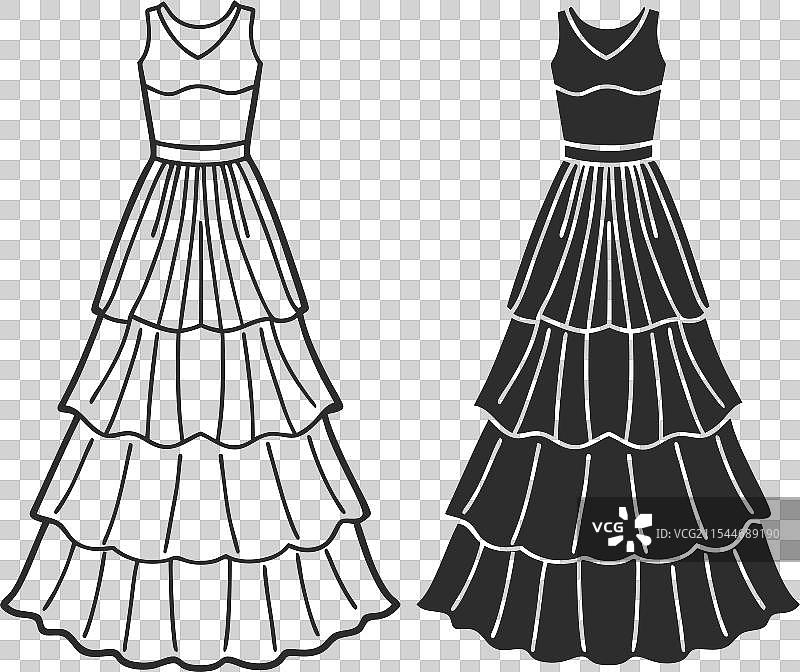 分层长裙技术时尚图片素材