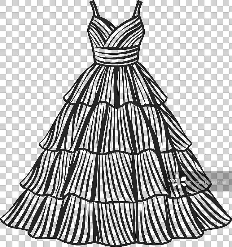 分层长裙技术时尚图片素材