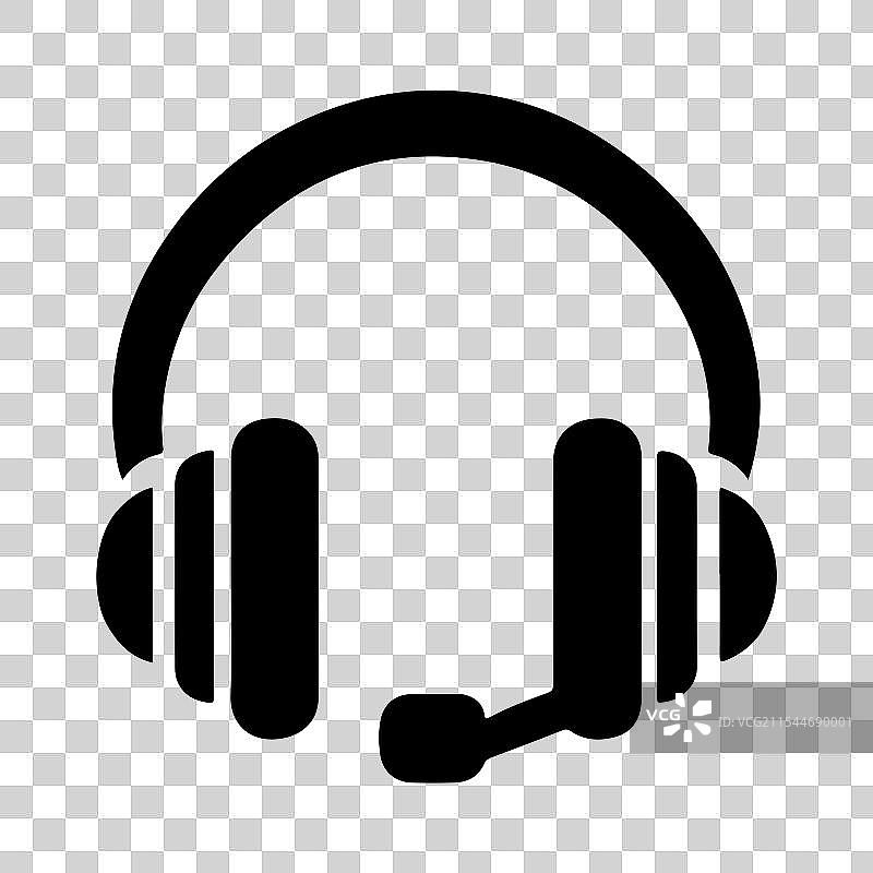 音乐声音的耳机耳塞图标符号图片素材