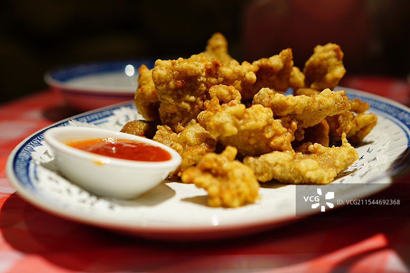 泉州美食炸醋肉特写镜头图片素材