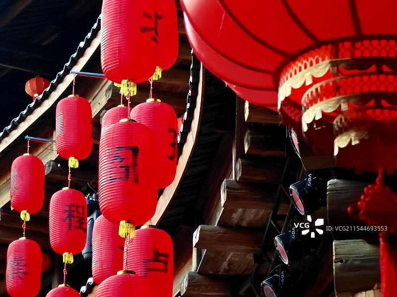 年味渐浓-永定洪坑客家土楼王子景区-环兴楼-天涯明月刀图片素材