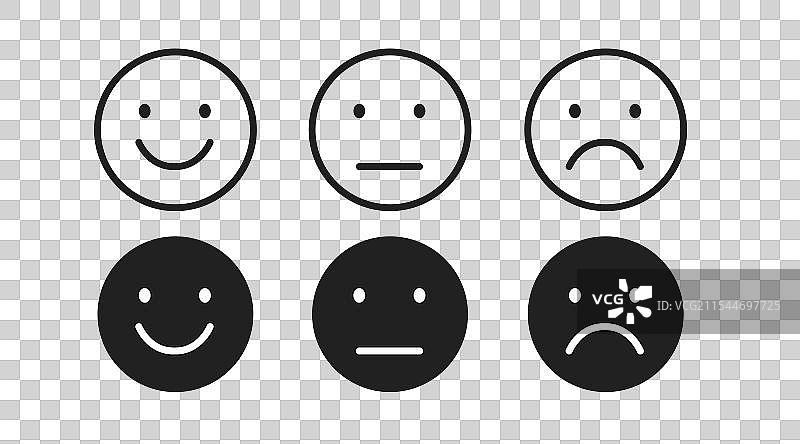 不同情绪图标集图片素材