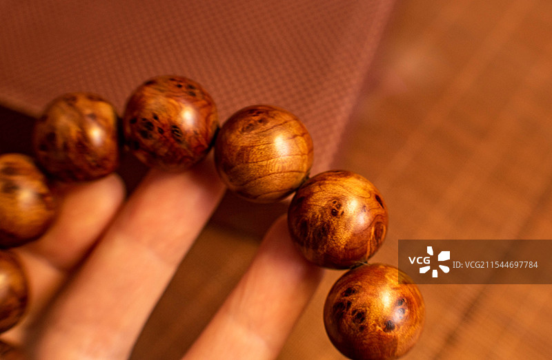 四川绵阳崖柏、崖柏手串、手串、把玩手串图片素材