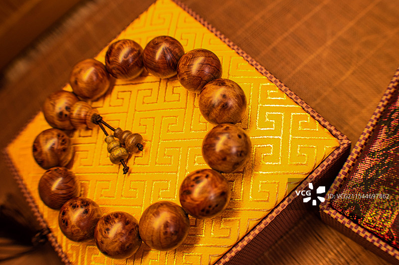 四川绵阳崖柏、崖柏手串、手串、把玩手串图片素材