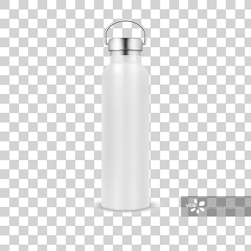 逼真的3D白色金属或塑料图片素材