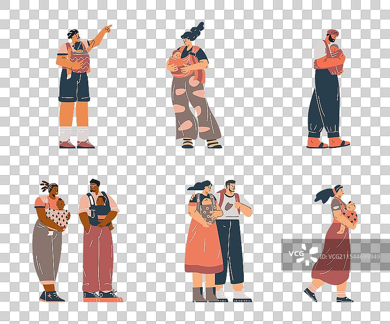 有孩子的父母在图片素材