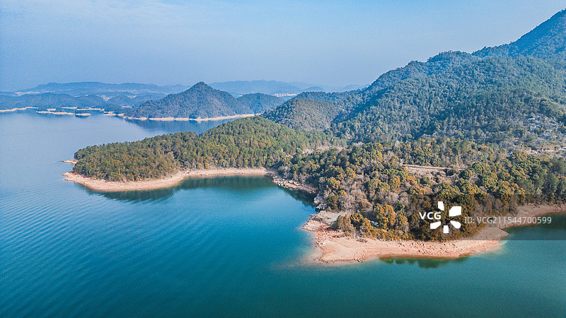 千岛湖羡山半岛航拍图片素材