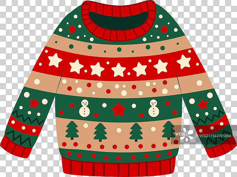 节日的丑陋圣诞毛衣图片素材