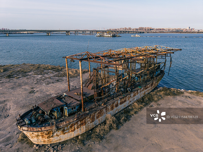 废弃沉船图片素材