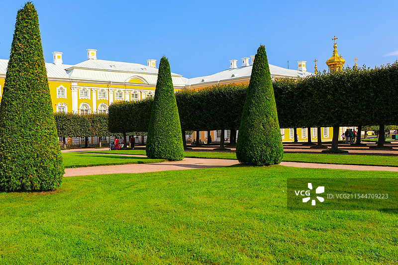 俄罗斯夏宫花园图片素材