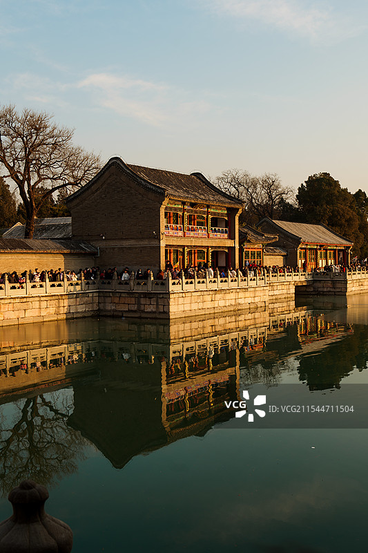 颐和园昆明湖建筑图片素材