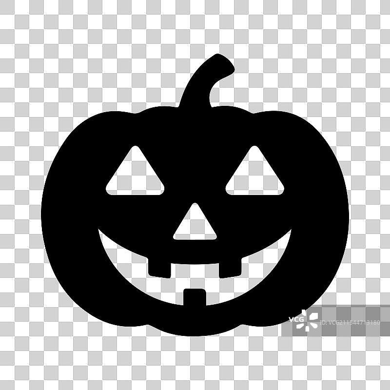 南瓜面孔剪影艺术图片素材