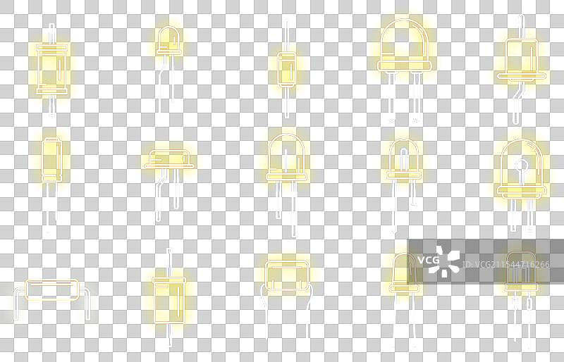 二极管图标霓虹灯系列图片素材