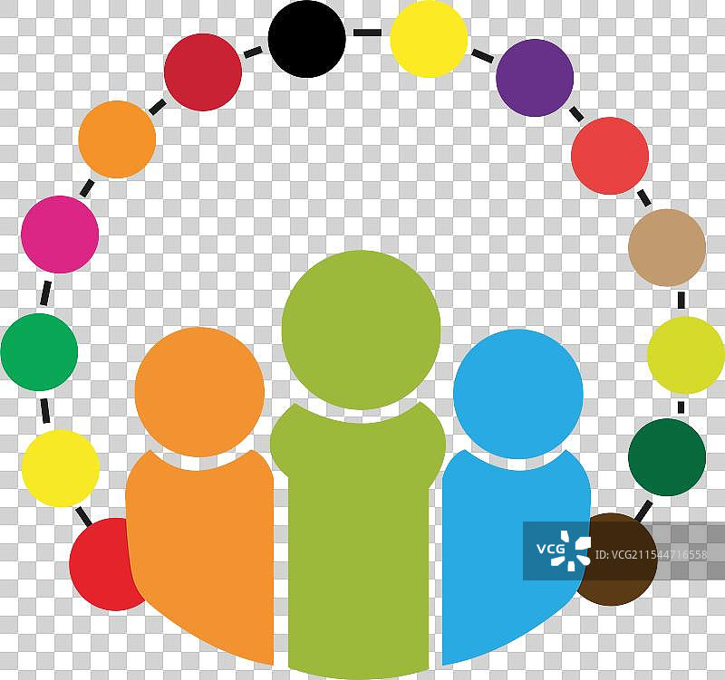 简约团队合作标志设计领导力标志模板图片素材