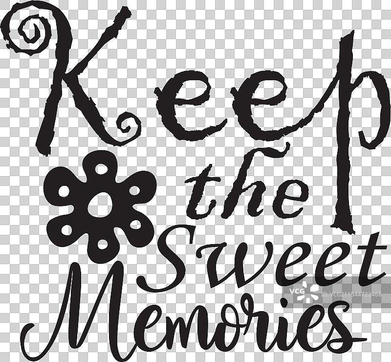 保留甜美回忆的SVG设计图片素材