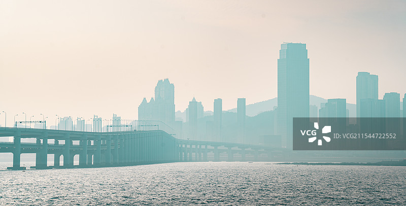 大连跨海大桥城市风景宣传图片素材