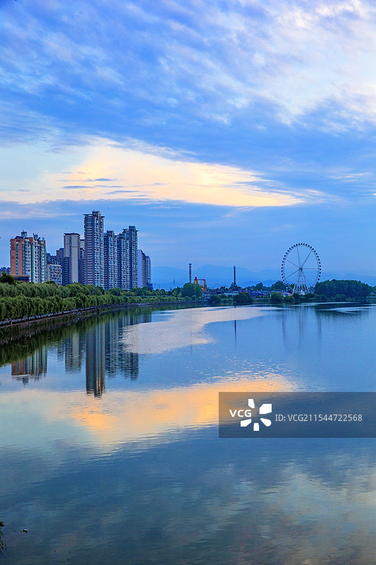 汉江黄昏图片素材