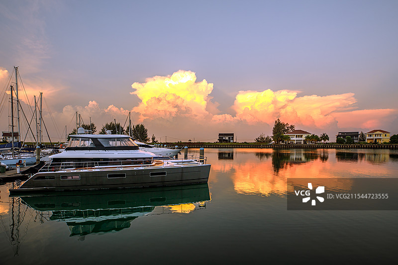 马来西亚波德申之晨色图片素材