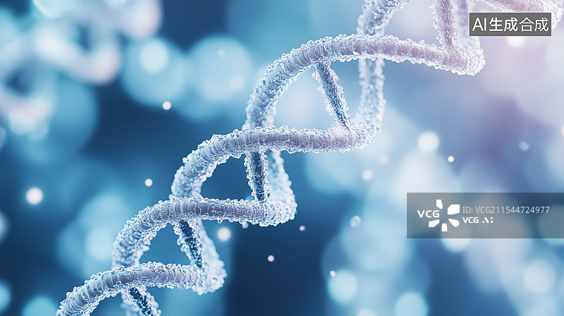 【AI数字艺术】DNA双螺旋结构图片素材