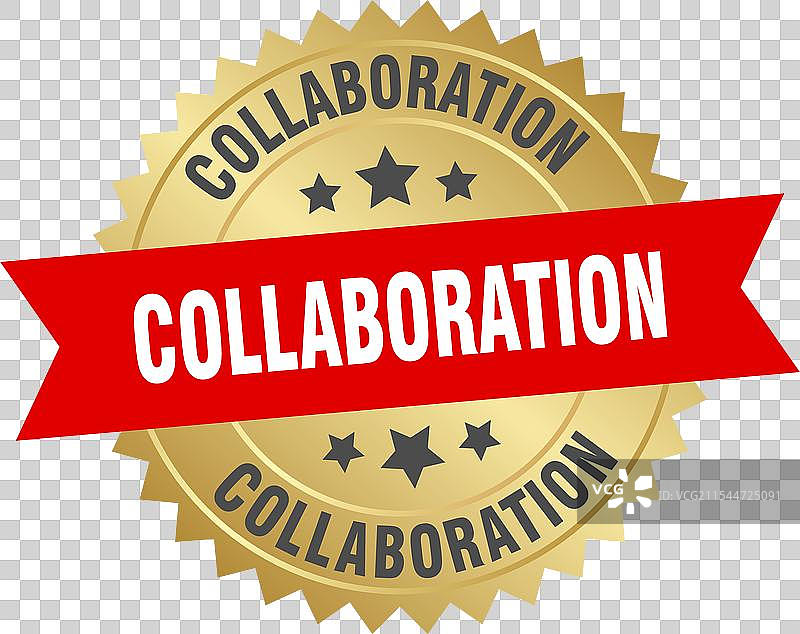 合作 圆形红色和金色图片素材