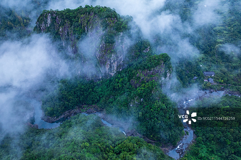 永嘉石桅岩云海图片素材