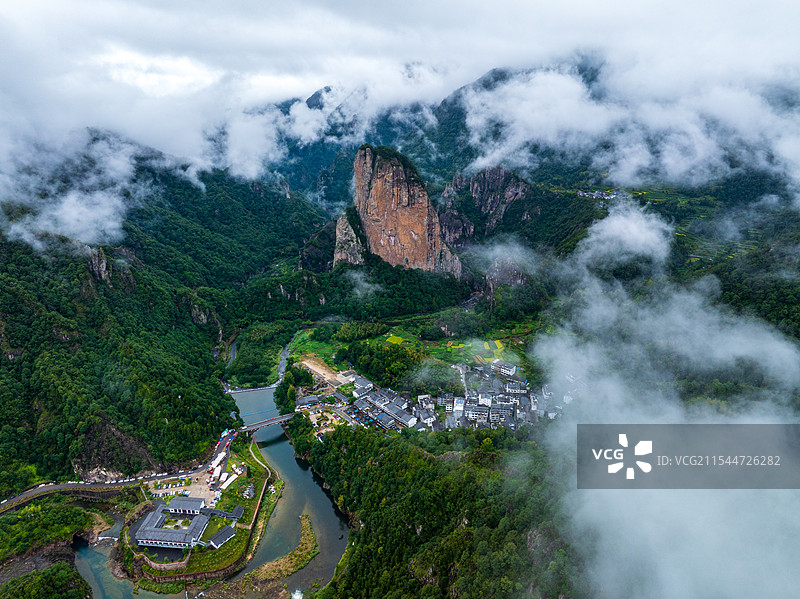 永嘉石桅岩云海图片素材