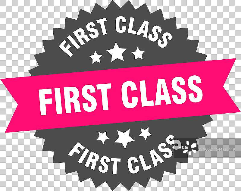 一流的圆形粉色标签，孤立展示图片素材