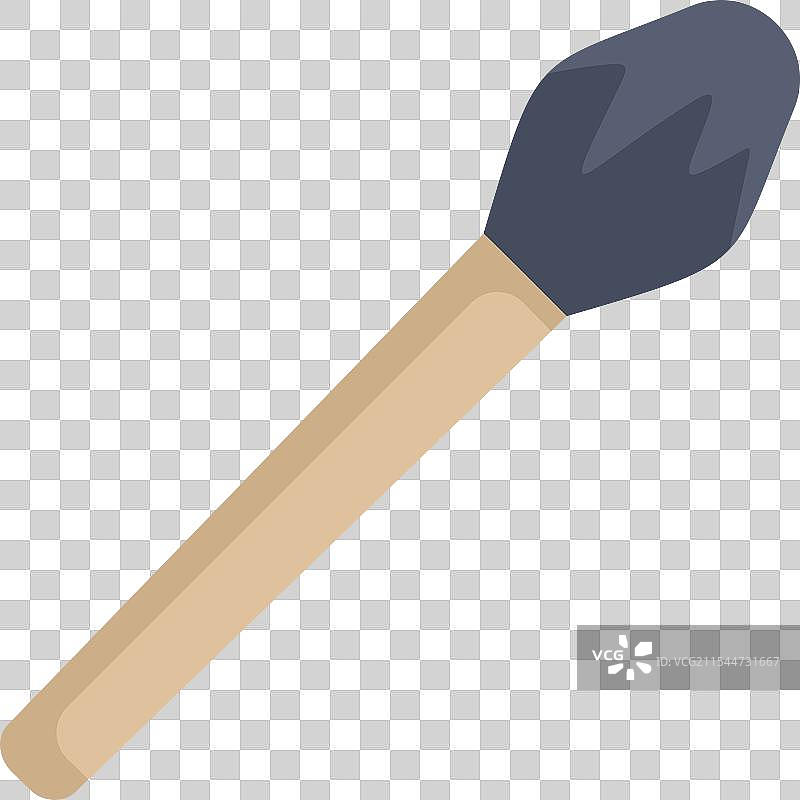 小型木柄化妆刷，用于涂抹化妆品图片素材