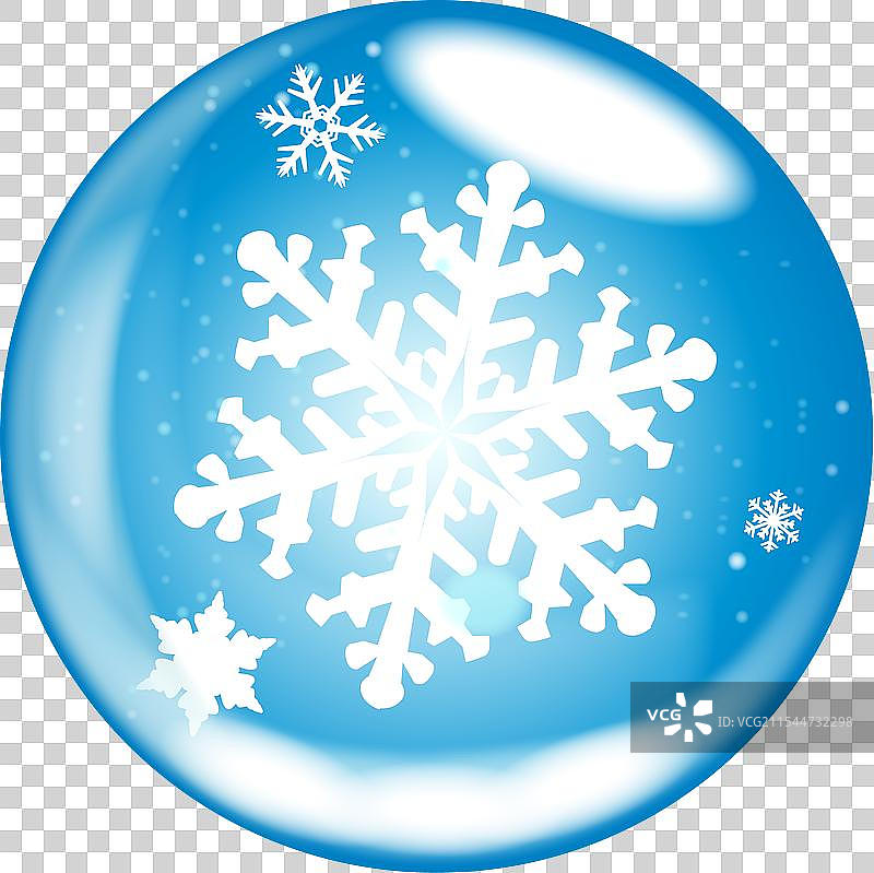 雪花冬季球体图片素材