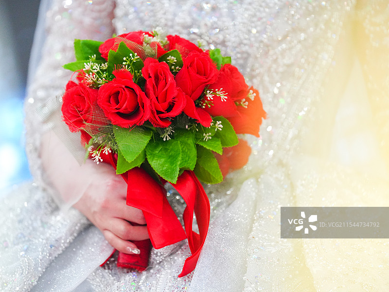 新娘的手捧花图片素材